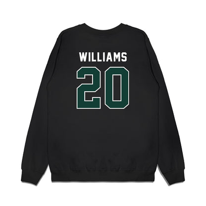 Michigan State - NCAA Football : Keshawn Williams - Vintage Helmet Premium Crewneck Sweatshirt-1