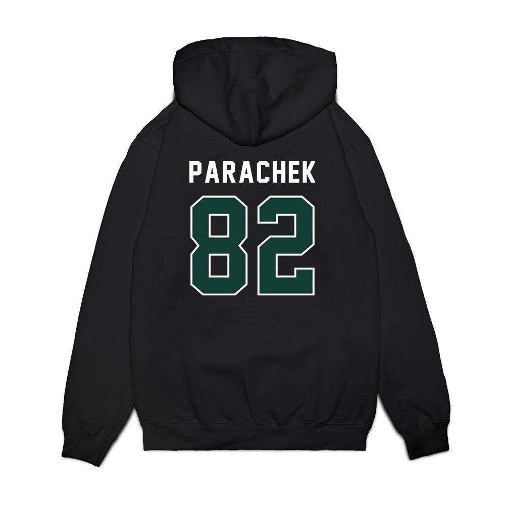 Michigan State - NCAA Football : Brennan Parachek - Vintage Helmet Premium Hooded Sweatshirt-1
