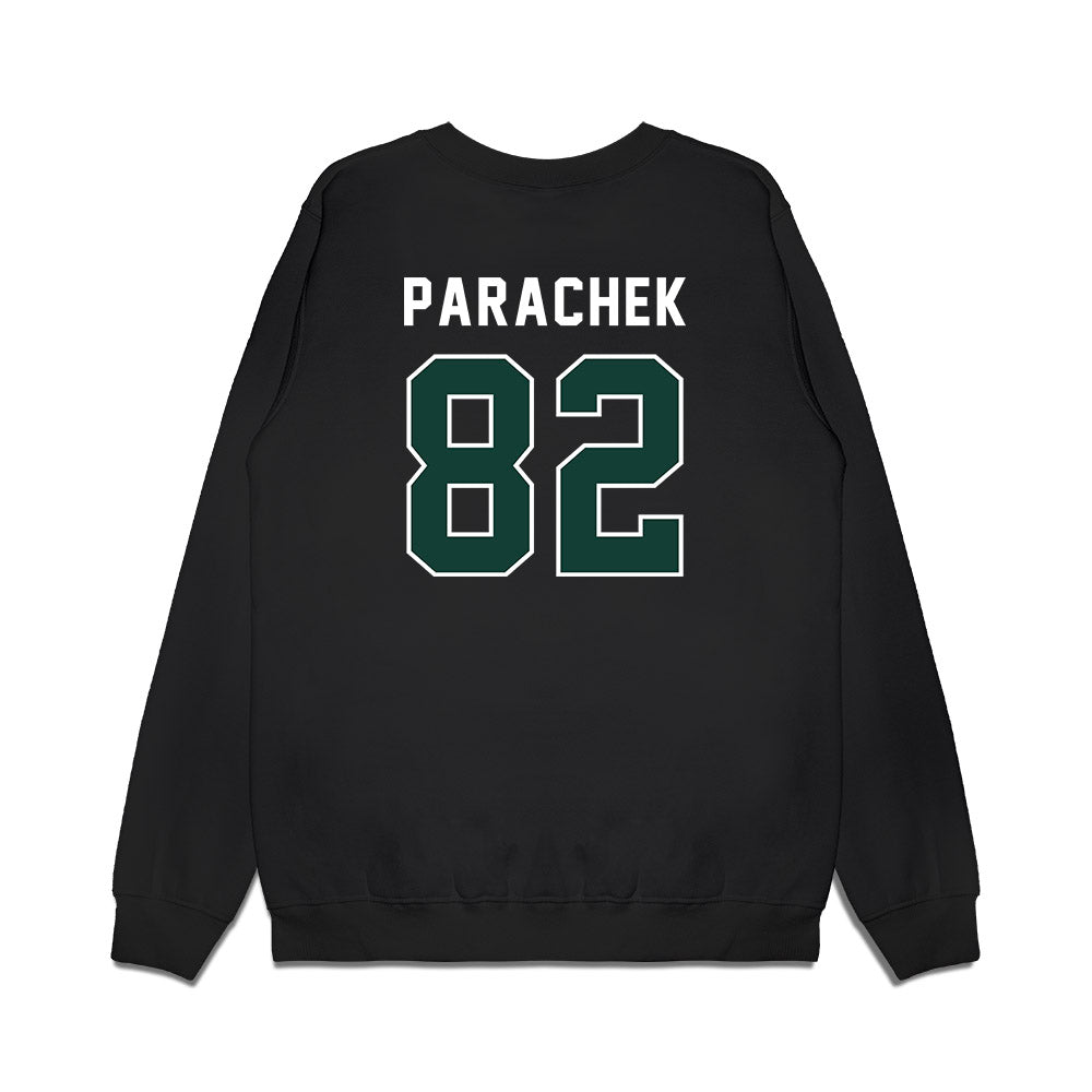 Michigan State - NCAA Football : Brennan Parachek - Vintage Helmet Premium Crewneck Sweatshirt-1