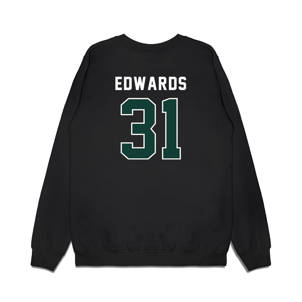 Michigan State - NCAA Football : Deuce Edwards - Vintage Helmet Premium Crewneck Sweatshirt-1