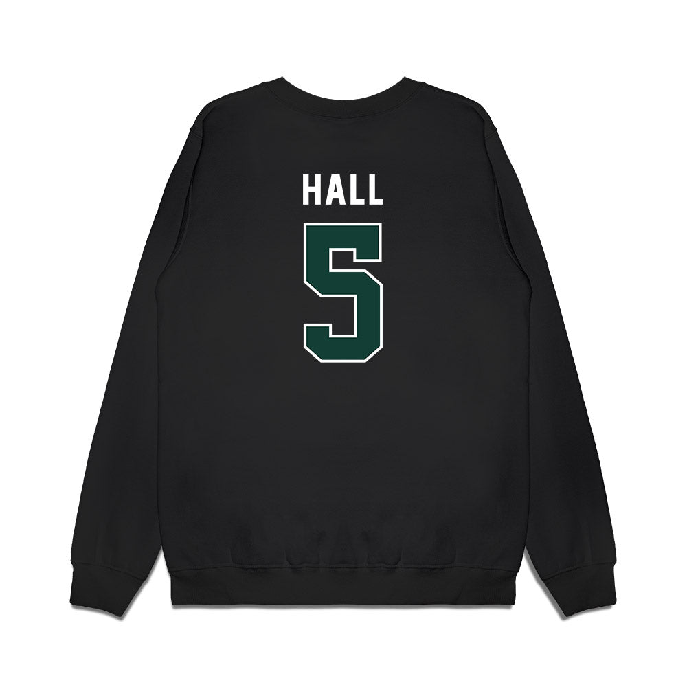 Michigan State - NCAA Football : Jordan Hall - Vintage Helmet Premium Crewneck Sweatshirt-1
