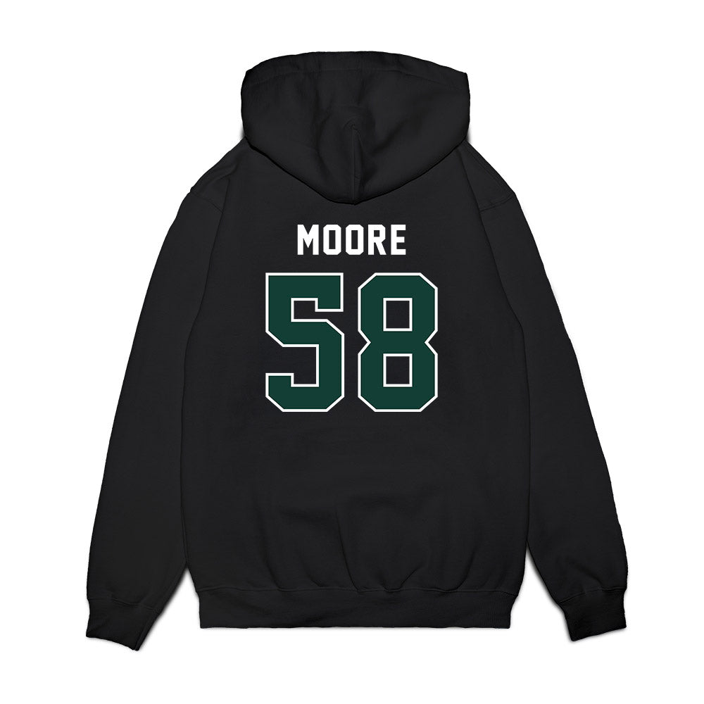 Michigan State - NCAA Football : Conner Moore - Vintage Helmet Premium Hooded Sweatshirt-1