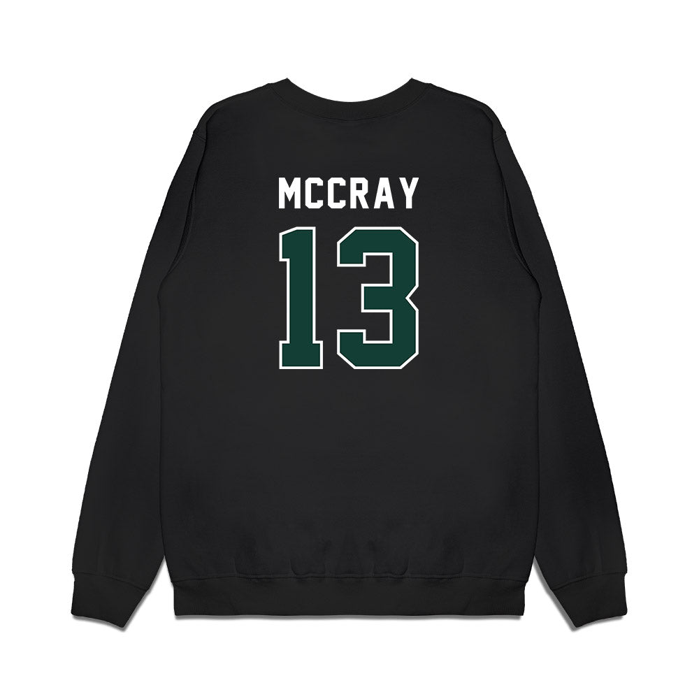 Michigan State - NCAA Football : Chrishon McCray - Vintage Helmet Premium Crewneck Sweatshirt-1