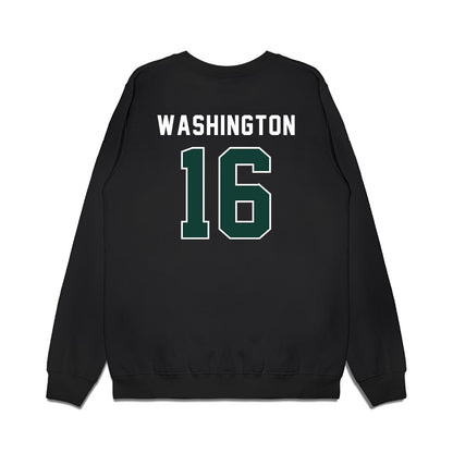 Michigan State - NCAA Football : Zachary Washington - Vintage Helmet Premium Crewneck Sweatshirt-1