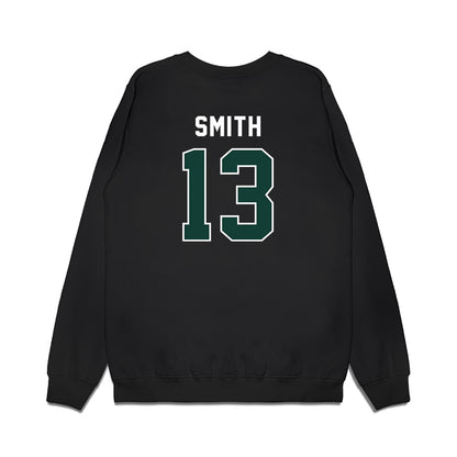 Michigan State - NCAA Football : Isaac Smith - Vintage Helmet Premium Crewneck Sweatshirt-1