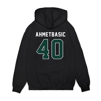 Michigan State - NCAA Football : Tarik Ahmetbasic - Vintage Helmet Premium Hooded Sweatshirt-1