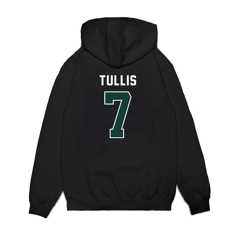Michigan State - NCAA Football : Brandon Tullis - Vintage Helmet Premium Hooded Sweatshirt-1