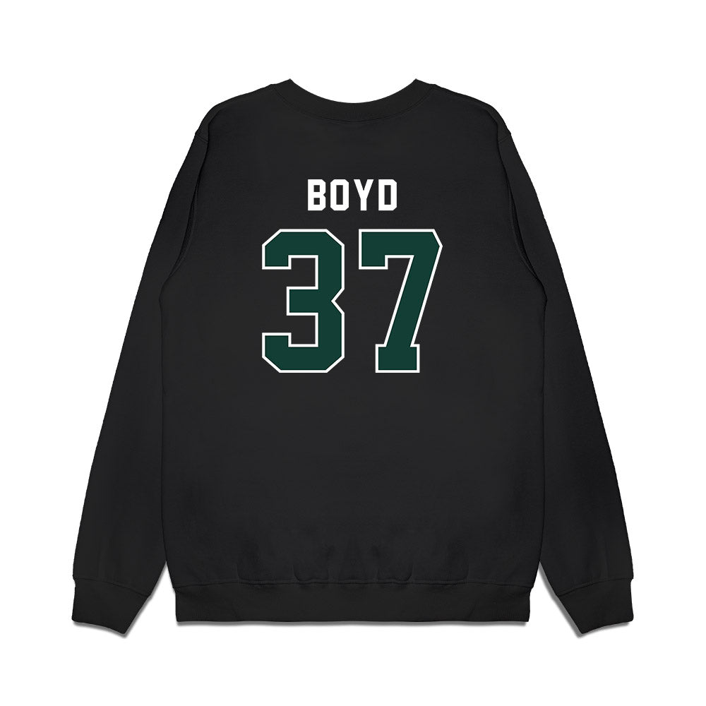 Michigan State - NCAA Football : Liam Boyd - Vintage Helmet Premium Crewneck Sweatshirt-1