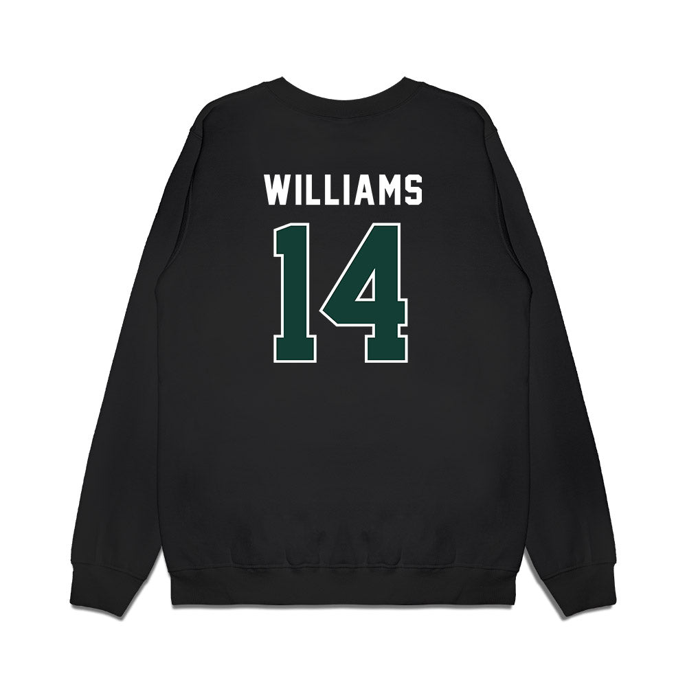 Michigan State - NCAA Football : Bryson Williams - Vintage Helmet Premium Crewneck Sweatshirt-1