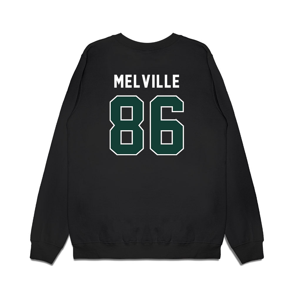 Michigan State - NCAA Football : Ethan Melville - Vintage Helmet Premium Crewneck Sweatshirt-1