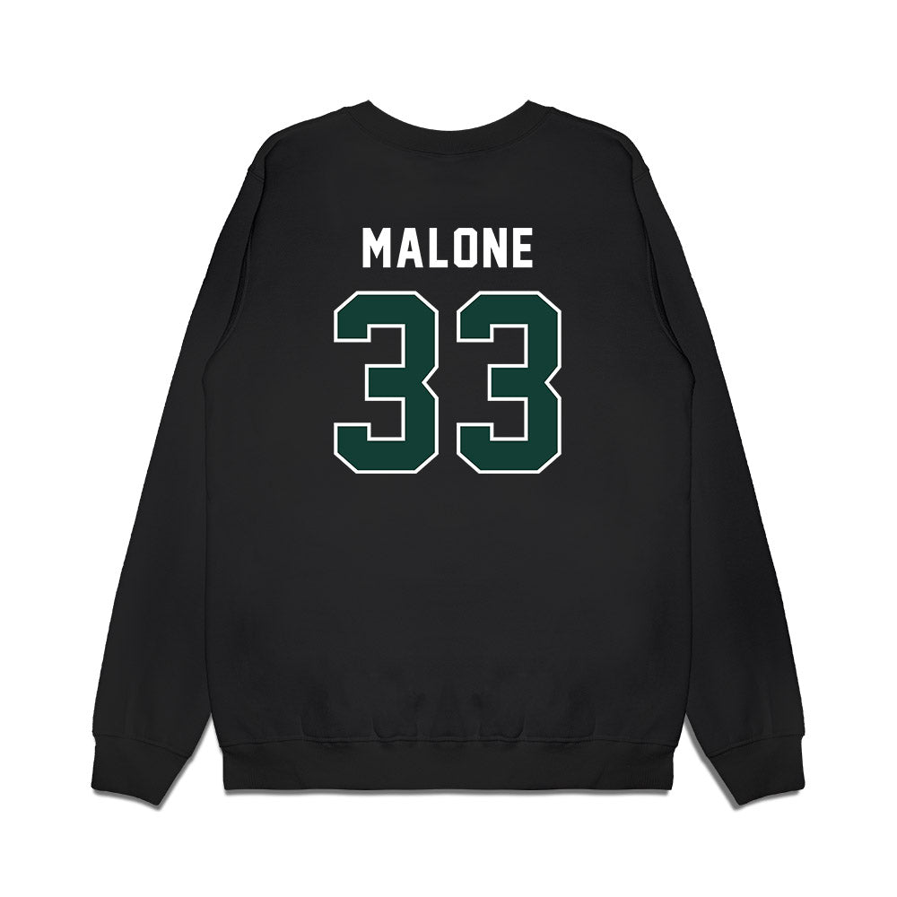 Michigan State - NCAA Football : DiMari Malone - Vintage Helmet Premium Crewneck Sweatshirt-1