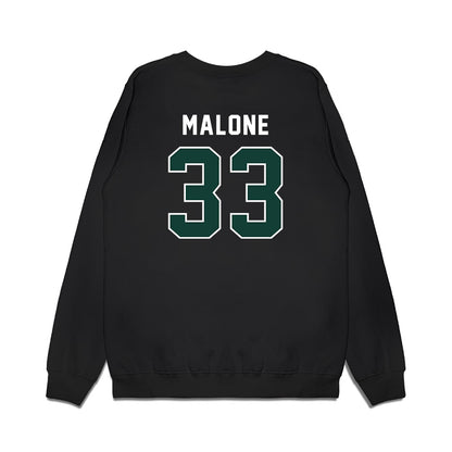 Michigan State - NCAA Football : DiMari Malone - Vintage Helmet Premium Crewneck Sweatshirt-1