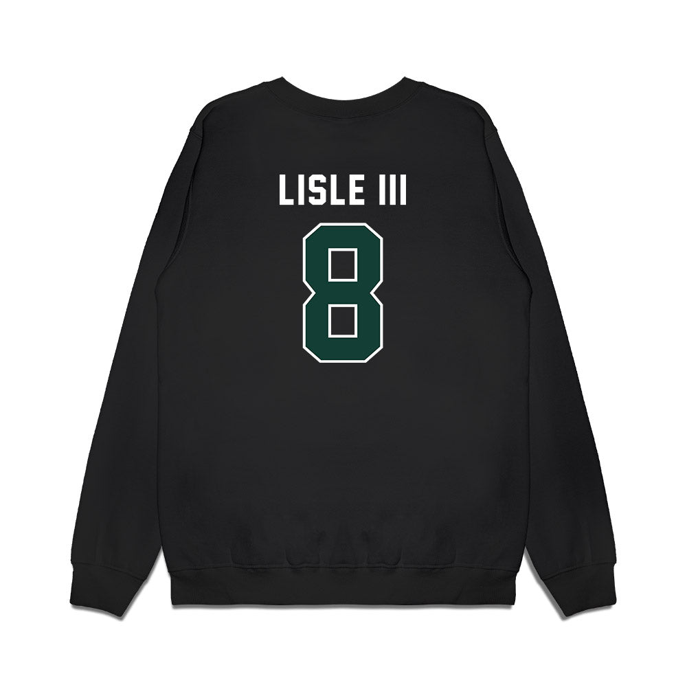 Michigan State - NCAA Football : Trey Lisle III - Vintage Helmet Premium Crewneck Sweatshirt-1