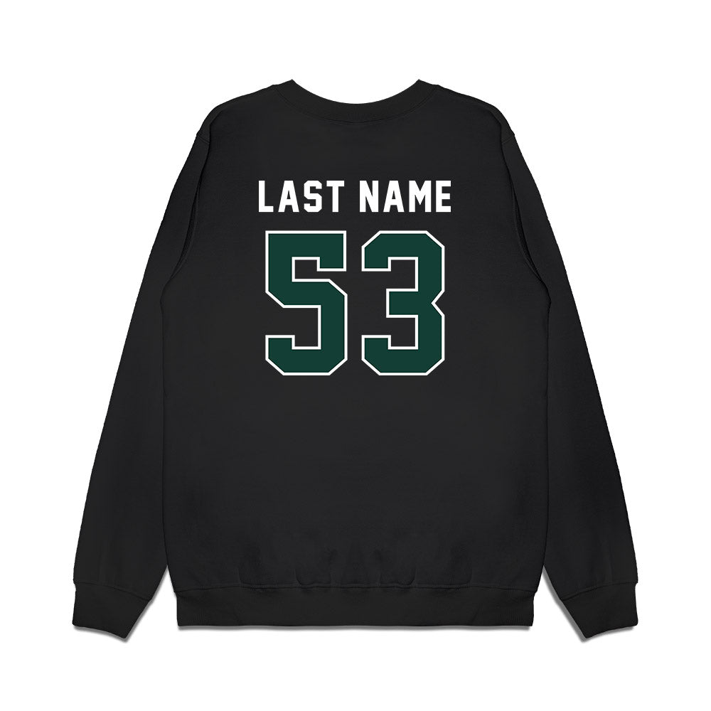 Michigan State - NCAA Football : Trey Serauskis - Vintage Helmet Premium Crewneck Sweatshirt-1