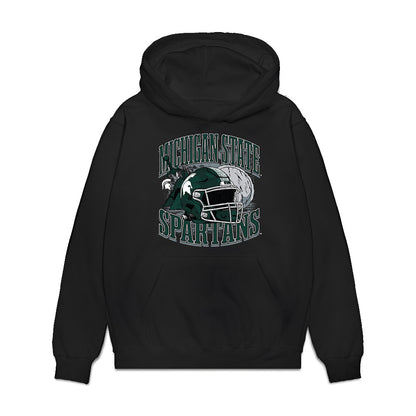 Michigan State - NCAA Football : Kayd Coffman - Vintage Helmet Premium Hooded Sweatshirt-0