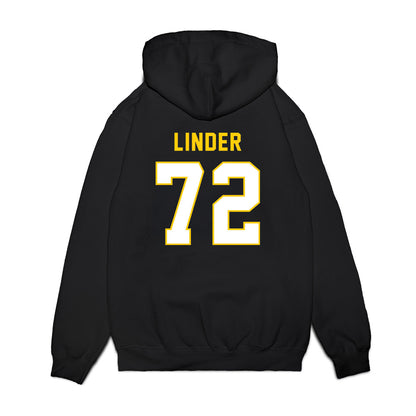 Iowa - NCAA Football : Owen Linder - Vintage Helmet Premium Hooded Sweatshirt-1