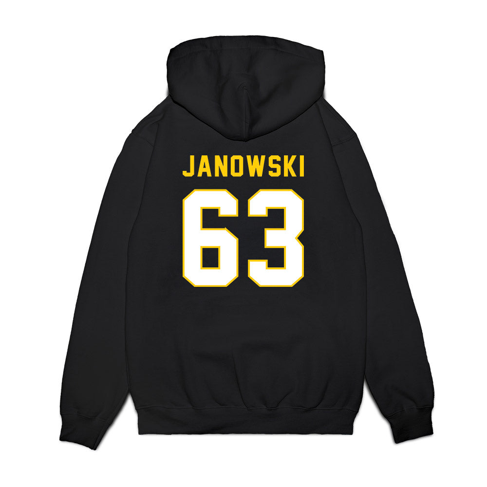 Iowa - NCAA Football : Josh Janowski - Vintage Helmet Premium Hooded Sweatshirt-1