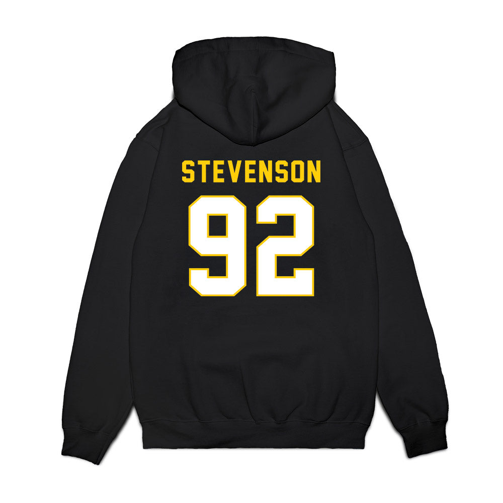 Iowa - NCAA Football : Brice Stevenson - Vintage Helmet Premium Hooded Sweatshirt-1