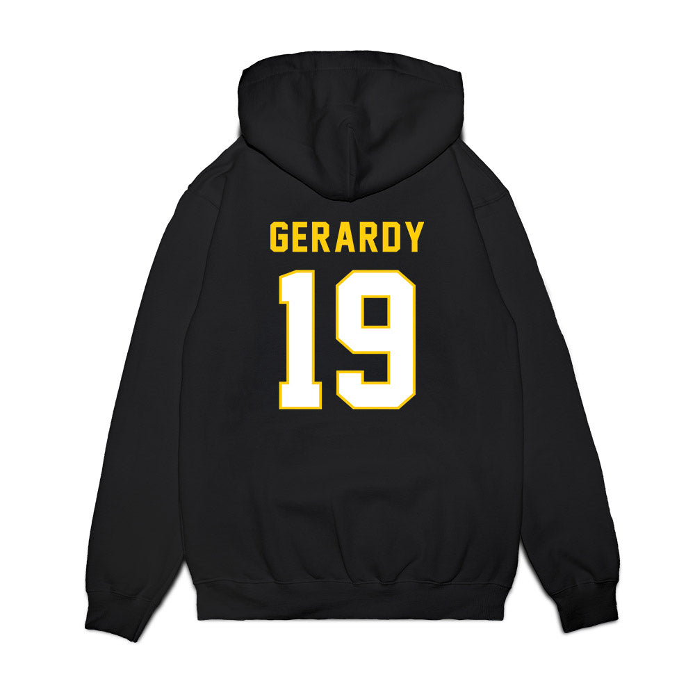 Iowa - NCAA Football : Kyler Gerardy - Vintage Helmet Premium Hooded Sweatshirt-1
