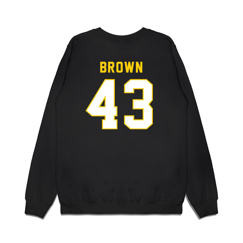 Iowa - NCAA Football : Kahmari Brown - Vintage Helmet Premium Crewneck Sweatshirt-1