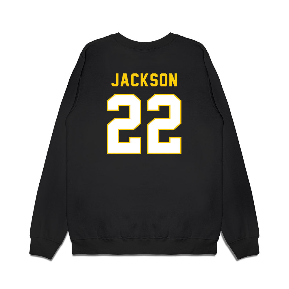 Iowa - NCAA Football : Braeden Jackson - Vintage Helmet Premium Crewneck Sweatshirt-1