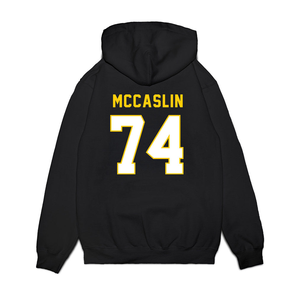 Iowa - NCAA Football : Bodey McCaslin - Vintage Helmet Premium Hooded Sweatshirt-1
