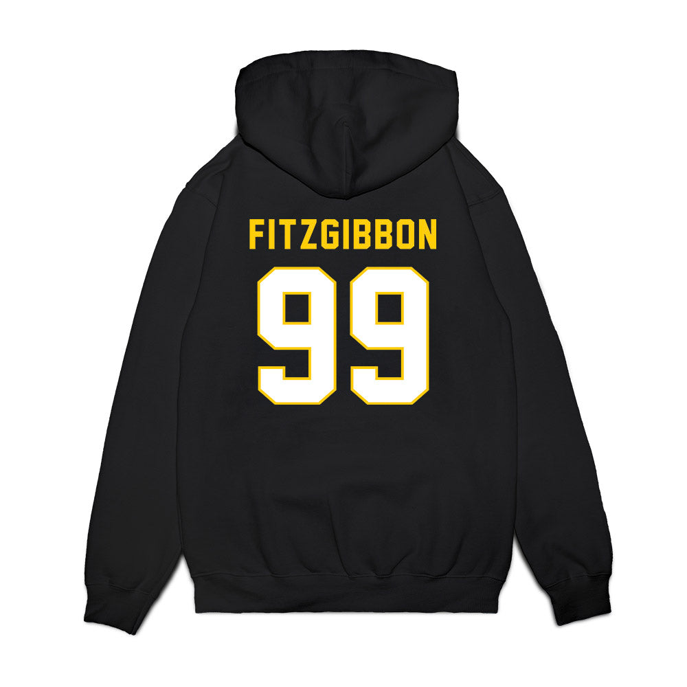 Iowa - NCAA Football : Brad Fitzgibbon - Vintage Helmet Premium Hooded Sweatshirt-1