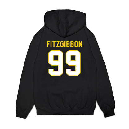 Iowa - NCAA Football : Brad Fitzgibbon - Vintage Helmet Premium Hooded Sweatshirt-1