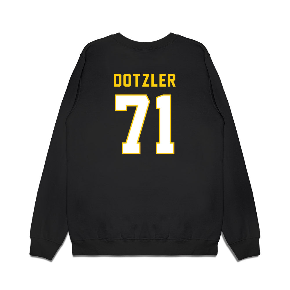 Iowa - NCAA Football : Jack Dotzler - Vintage Helmet Premium Crewneck Sweatshirt-1