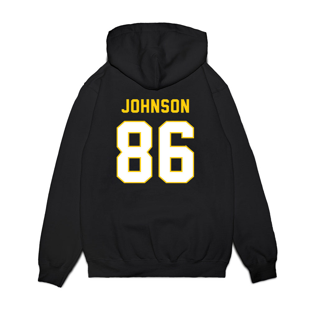 Iowa - NCAA Football : Eli Johnson - Vintage Helmet Premium Hooded Sweatshirt-1