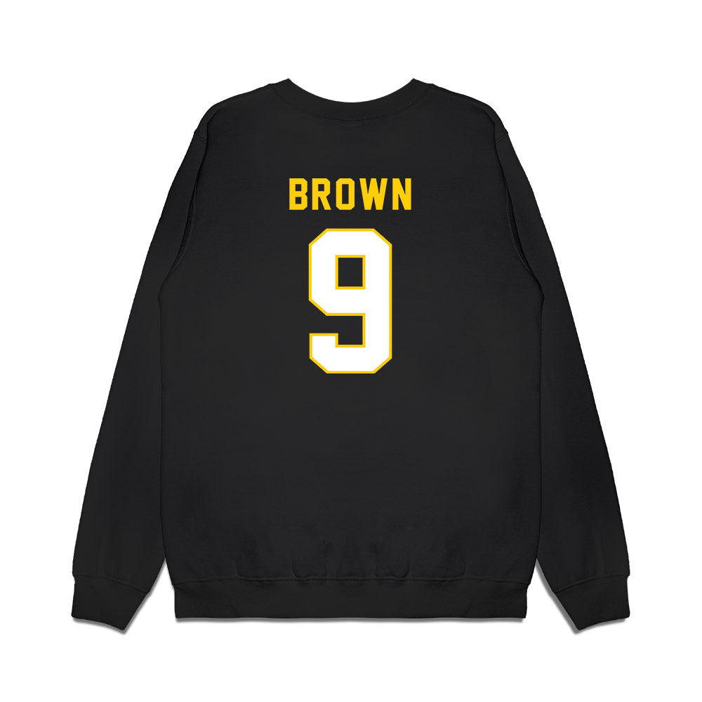 Iowa - NCAA Football : Hank Brown - Vintage Helmet Premium Crewneck Sweatshirt-1