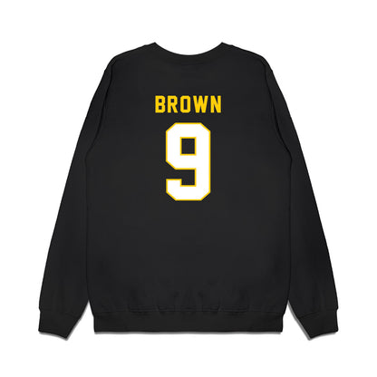 Iowa - NCAA Football : Hank Brown - Vintage Helmet Premium Crewneck Sweatshirt-1