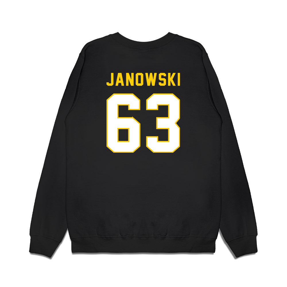 Iowa - NCAA Football : Josh Janowski - Vintage Helmet Premium Crewneck Sweatshirt-1