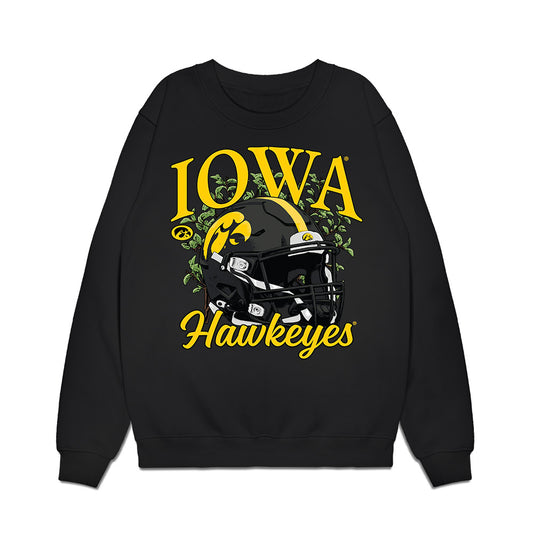 Iowa - NCAA Football : Julian Manson - Vintage Helmet Premium Crewneck Sweatshirt-0