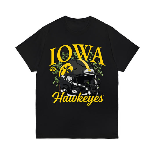 Iowa - NCAA Football : Julian Manson - Vintage Helmet Comfort Colors T-Shirt-0