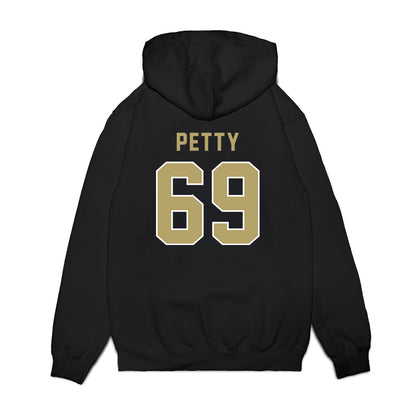 Georgia Tech - NCAA Football : Josh Petty - Vintage Helmet Premium Hooded Sweatshirt-1