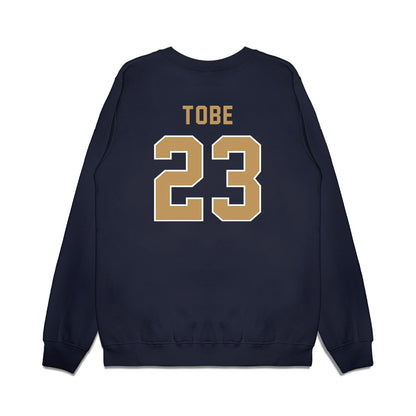 Georgia Tech - NCAA Football : Zachary Tobe - Vintage Helmet Premium Crewneck Sweatshirt-1