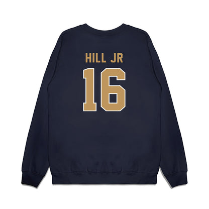 Georgia Tech - NCAA Football : Kelvin Hill Jr - Vintage Helmet Premium Crewneck Sweatshirt-1