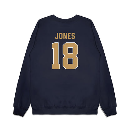 Georgia Tech - NCAA Football : Kealan Jones - Vintage Helmet Premium Crewneck Sweatshirt-1