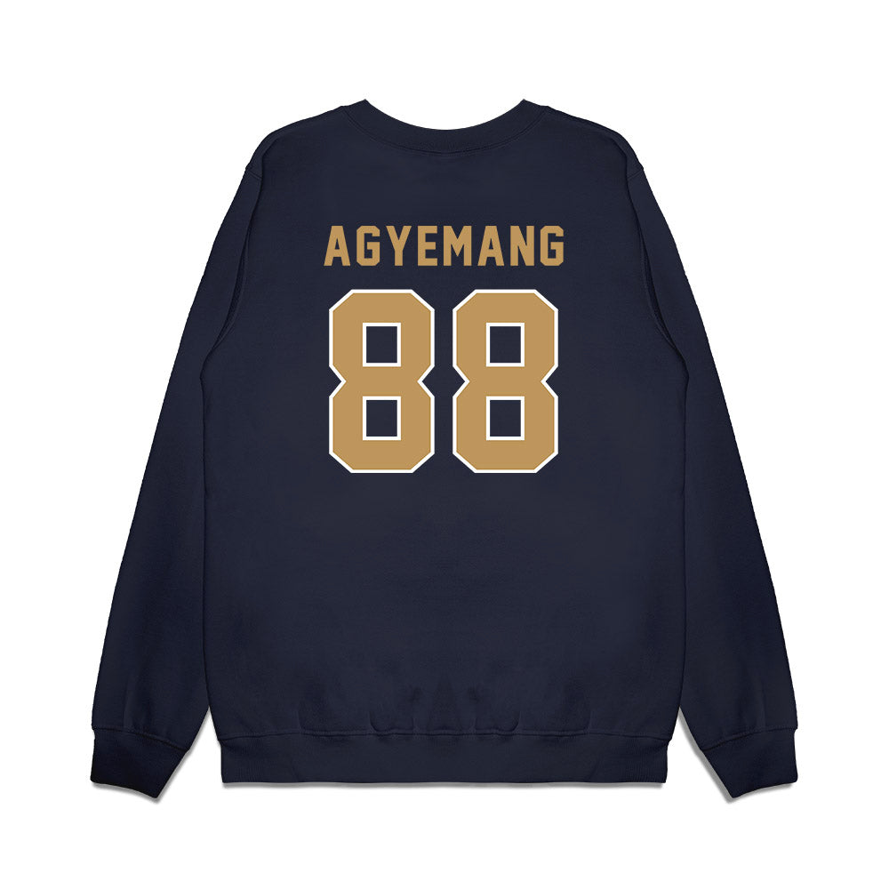 Georgia Tech - NCAA Football : Nathan Agyemang - Vintage Helmet Premium Crewneck Sweatshirt-1