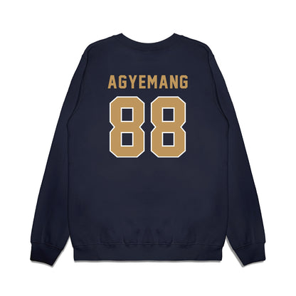 Georgia Tech - NCAA Football : Nathan Agyemang - Vintage Helmet Premium Crewneck Sweatshirt-1