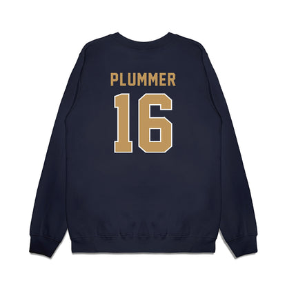 Georgia Tech - NCAA Football : Jaiven Plummer - Vintage Helmet Premium Crewneck Sweatshirt-1