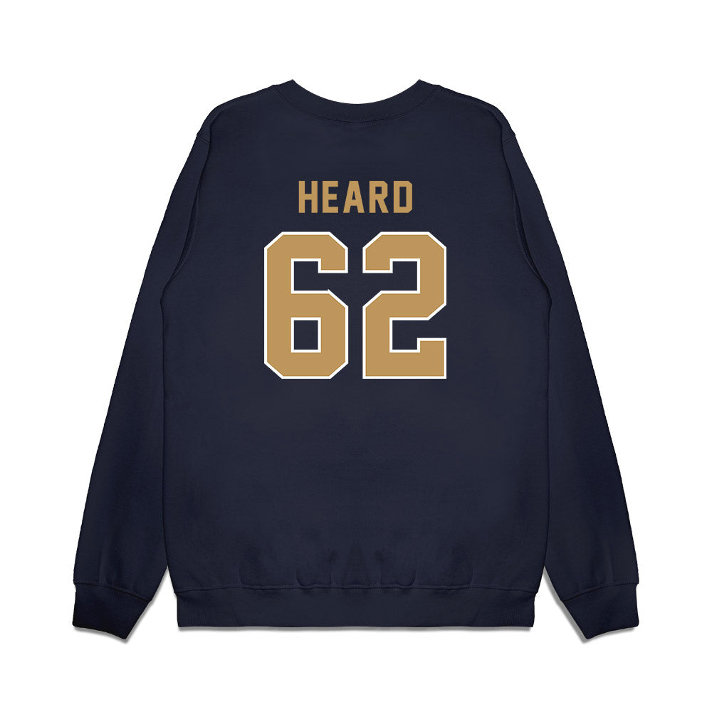 Georgia Tech - NCAA Football : Courtlin Heard - Vintage Helmet Premium Crewneck Sweatshirt-1