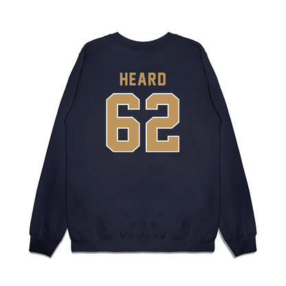 Georgia Tech - NCAA Football : Courtlin Heard - Vintage Helmet Premium Crewneck Sweatshirt-1