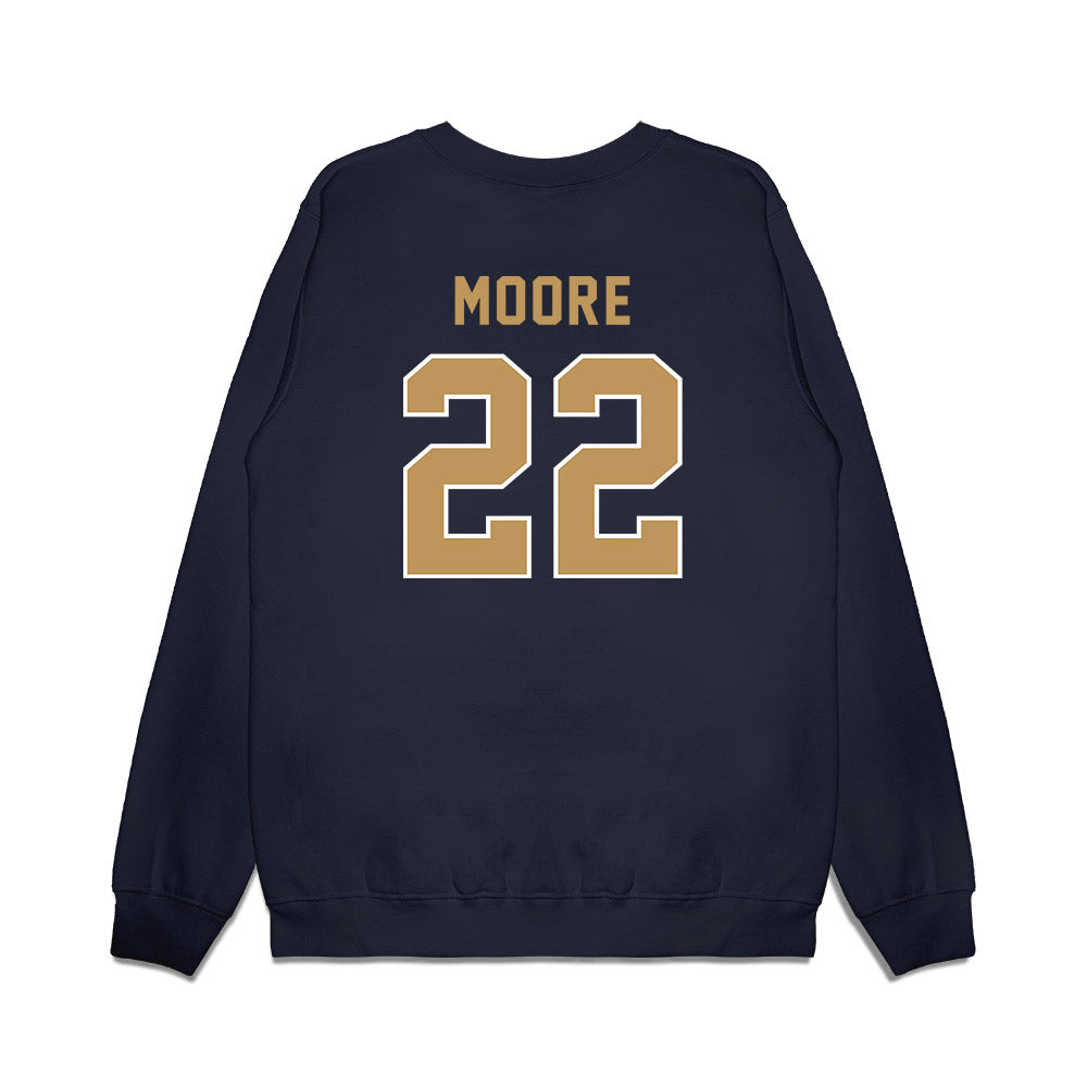 Georgia Tech - NCAA Football : D.J. Moore - Vintage Helmet Premium Crewneck Sweatshirt-1