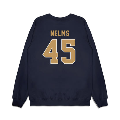 Georgia Tech - NCAA Football : Andrew Nelms - Vintage Helmet Premium Crewneck Sweatshirt-1