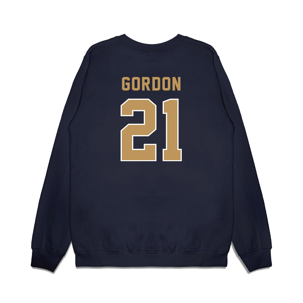Georgia Tech - NCAA Football : Daylon Gordon - Vintage Helmet Premium Crewneck Sweatshirt-1