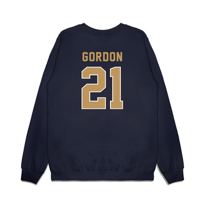 Georgia Tech - NCAA Football : Daylon Gordon - Vintage Helmet Premium Crewneck Sweatshirt-1