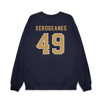 Georgia Tech - NCAA Football : Rocco Xerogeanes - Vintage Helmet Premium Crewneck Sweatshirt-1