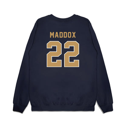 Georgia Tech - NCAA Football : Trelain Maddox - Vintage Helmet Premium Crewneck Sweatshirt-1
